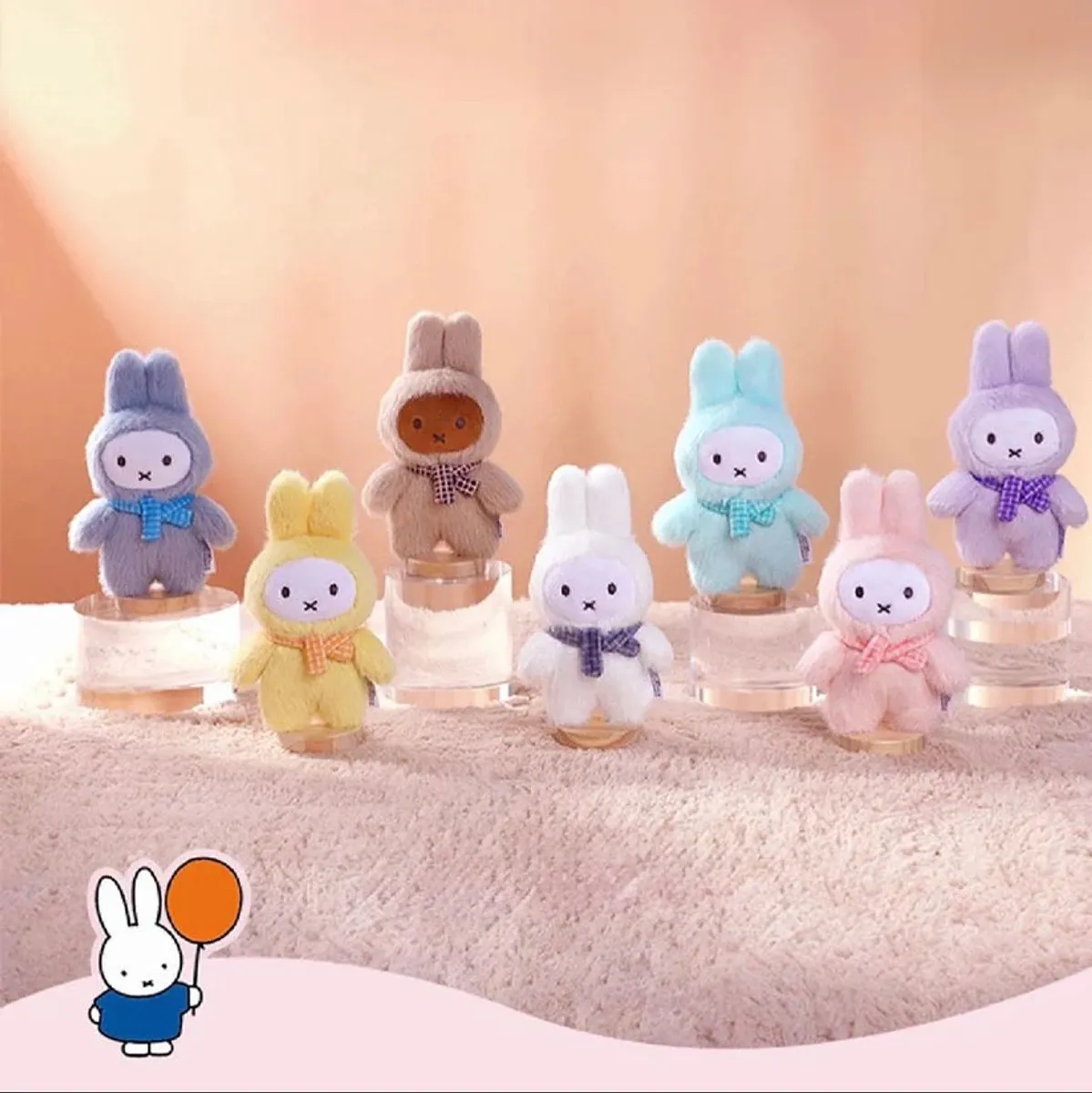 Nijntje Miffy Macaron Keychain - Blindbox 6 Stuks