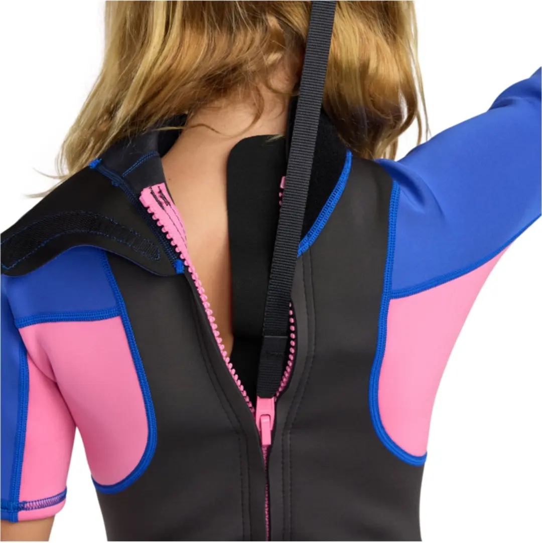 2026 Roxy Junior Prologue+ 2/2mm Rug Ritssluiting Shorty Wetsuit 26RW2