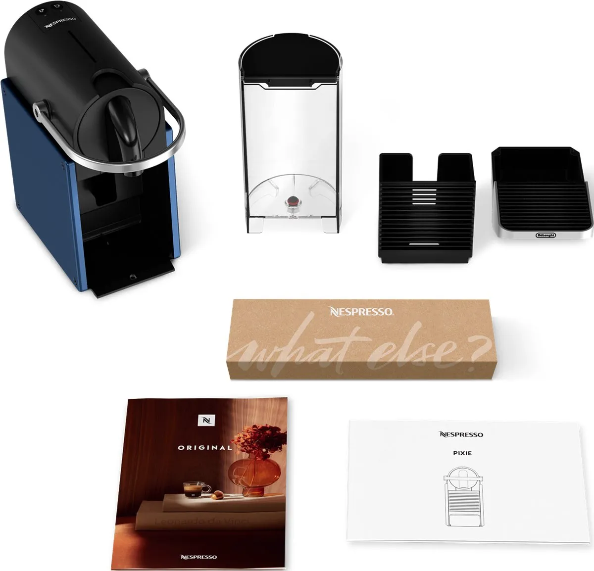 De'Longhi Nespresso Pixie EN127.BL Koffiecupmachine - Blauw