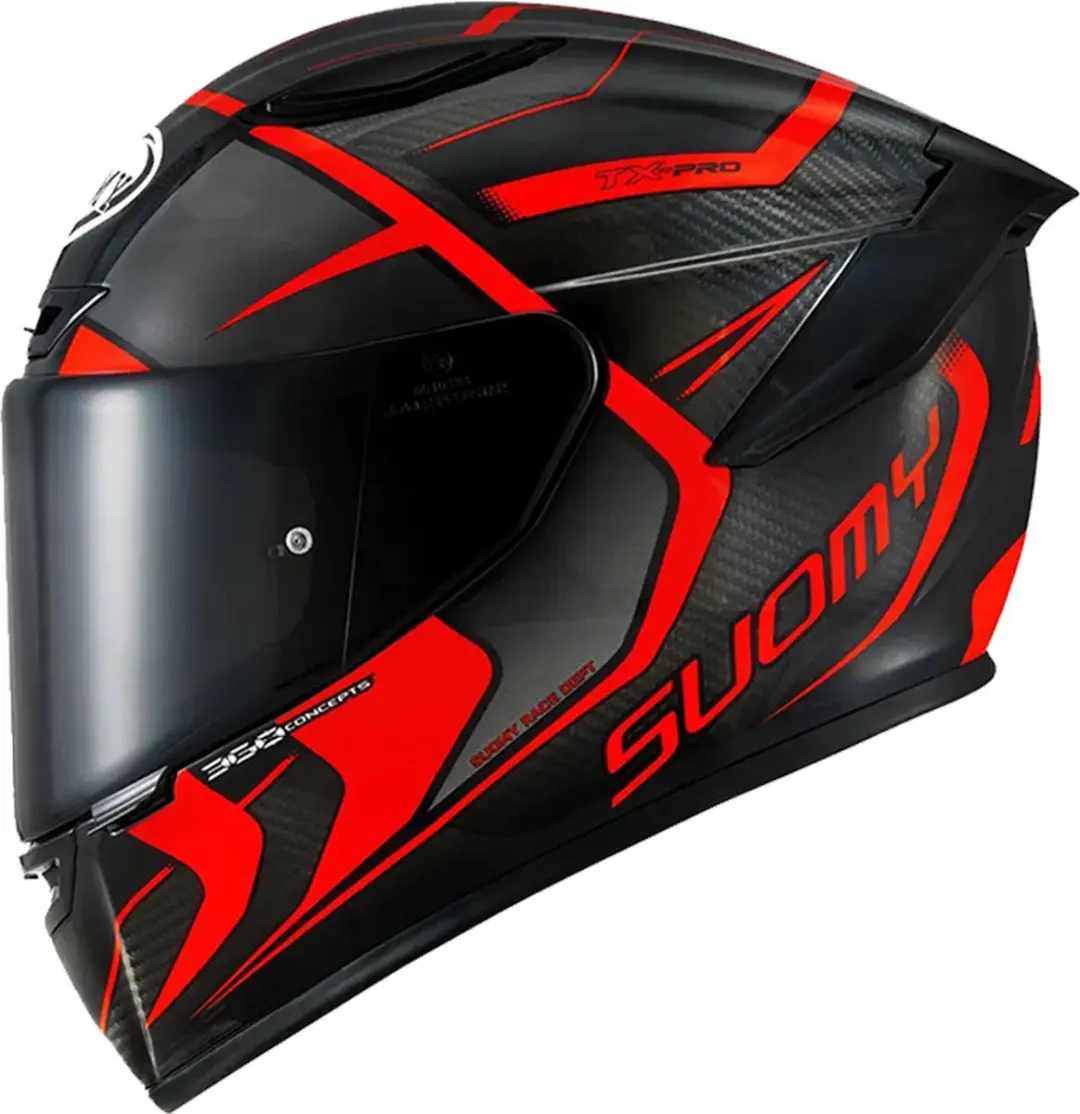 Suomy TX Pro Advance Integraalhelm - Zwart/Rood - afbeelding 4 van 4