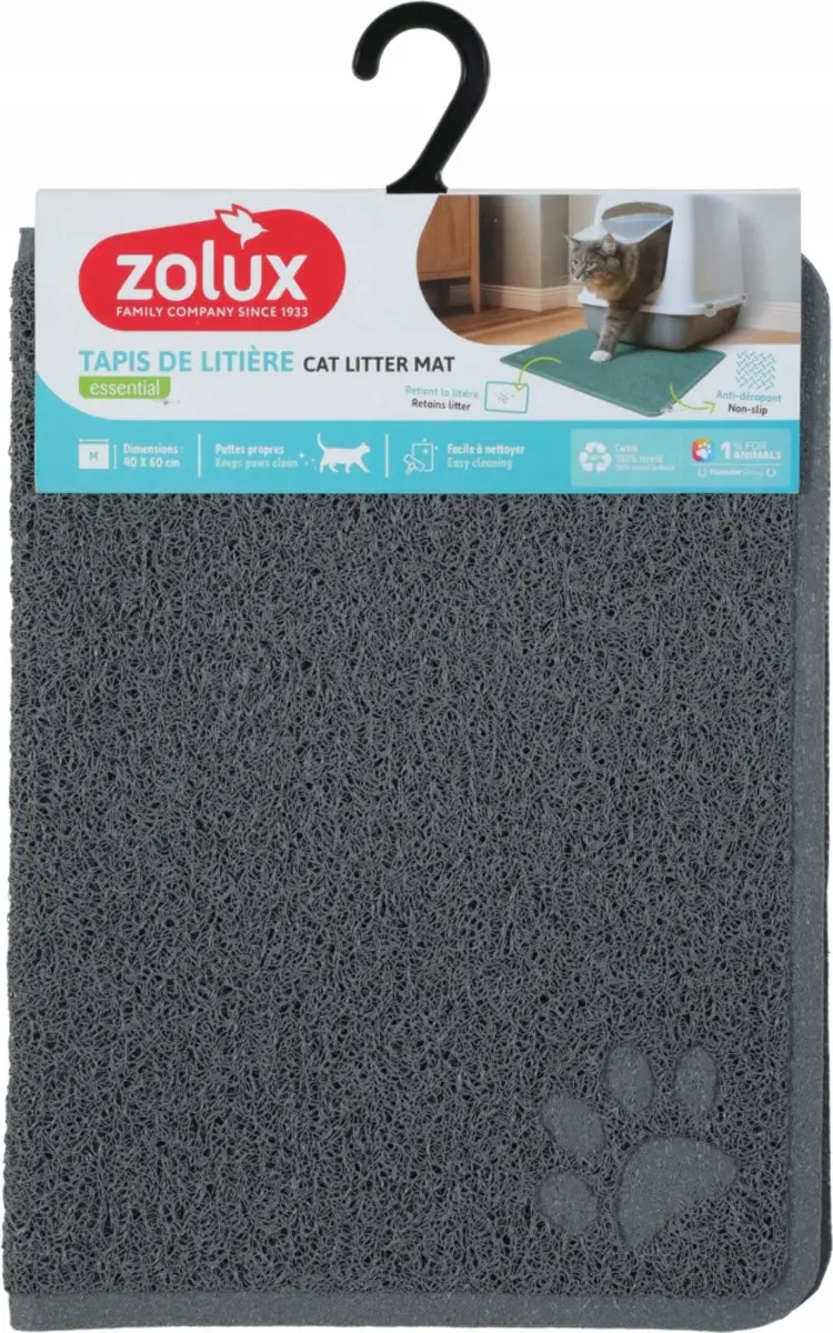 Zolux Kattenbakmat Grijs M 40x60 cm
