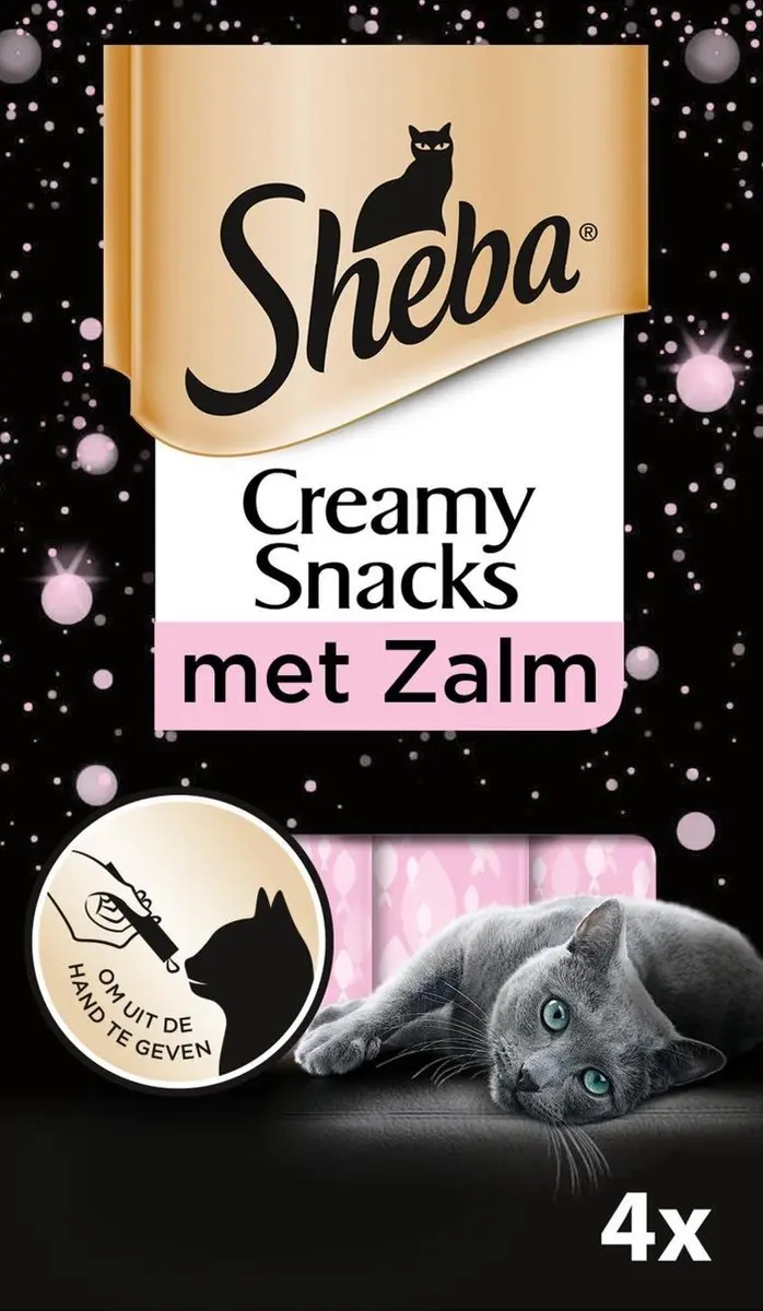 Sheba Creamy Snacks Zalm Multipack 4 x 12 gr