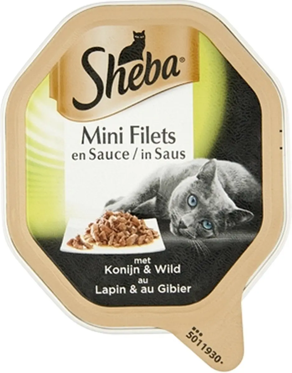 Sheba alu mini filets konijn / wild in saus