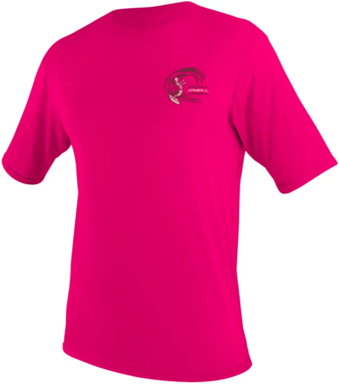 O'Neill 2026 Kinder Skins Zonneshirt Korte Mouwen - Roze 92 - afbeelding 2 van 5