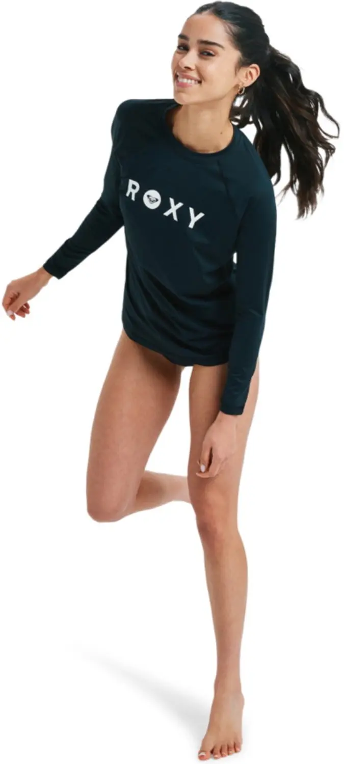 Roxy Dames Basis Long Sleeve Lycra Vest - Anthracite - afbeelding 3 van 6