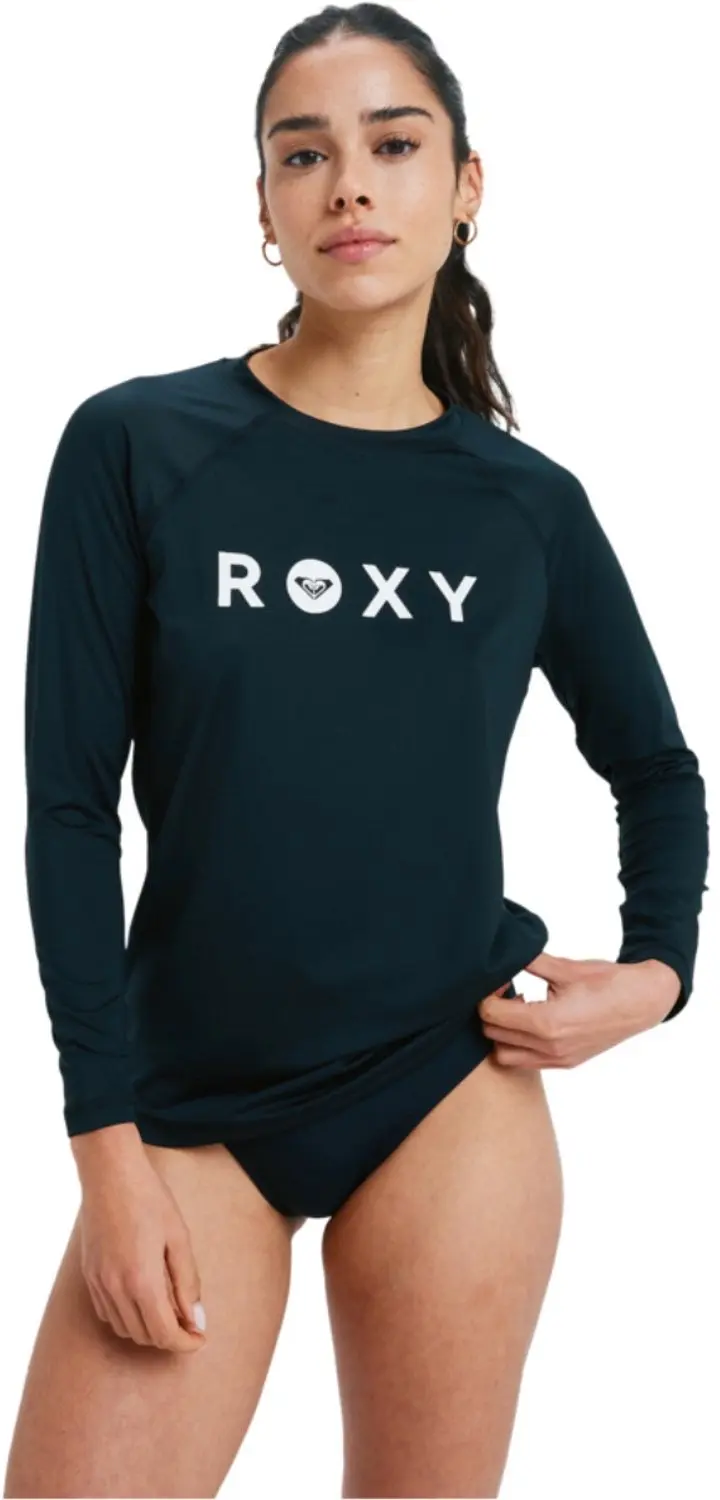 Roxy Dames Basis Long Sleeve Lycra Vest - Anthracite - afbeelding 4 van 6