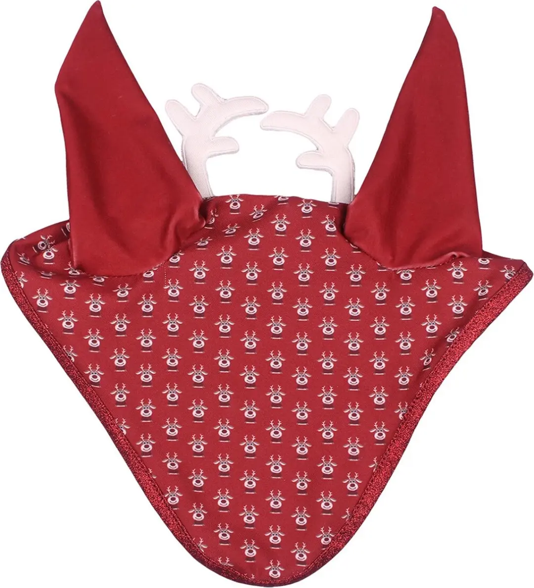 QHP Kerst Rudolph Oornetje - Pony - Rood - afbeelding 6 van 6