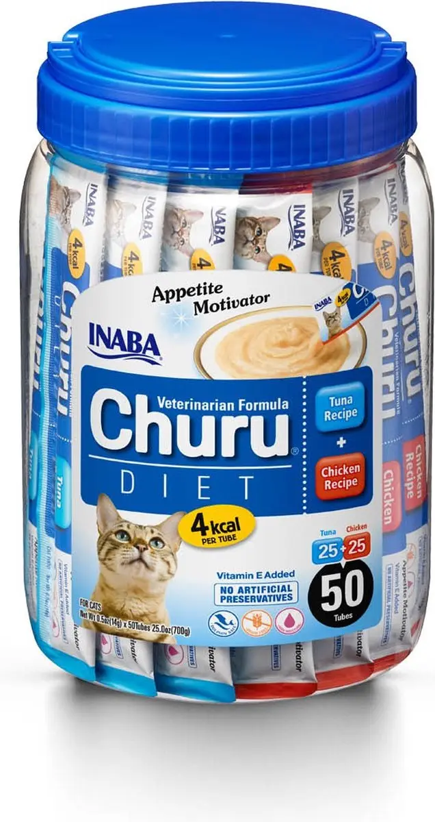Inaba Churu Nourish Kip & Tonijn - 50 Stuks