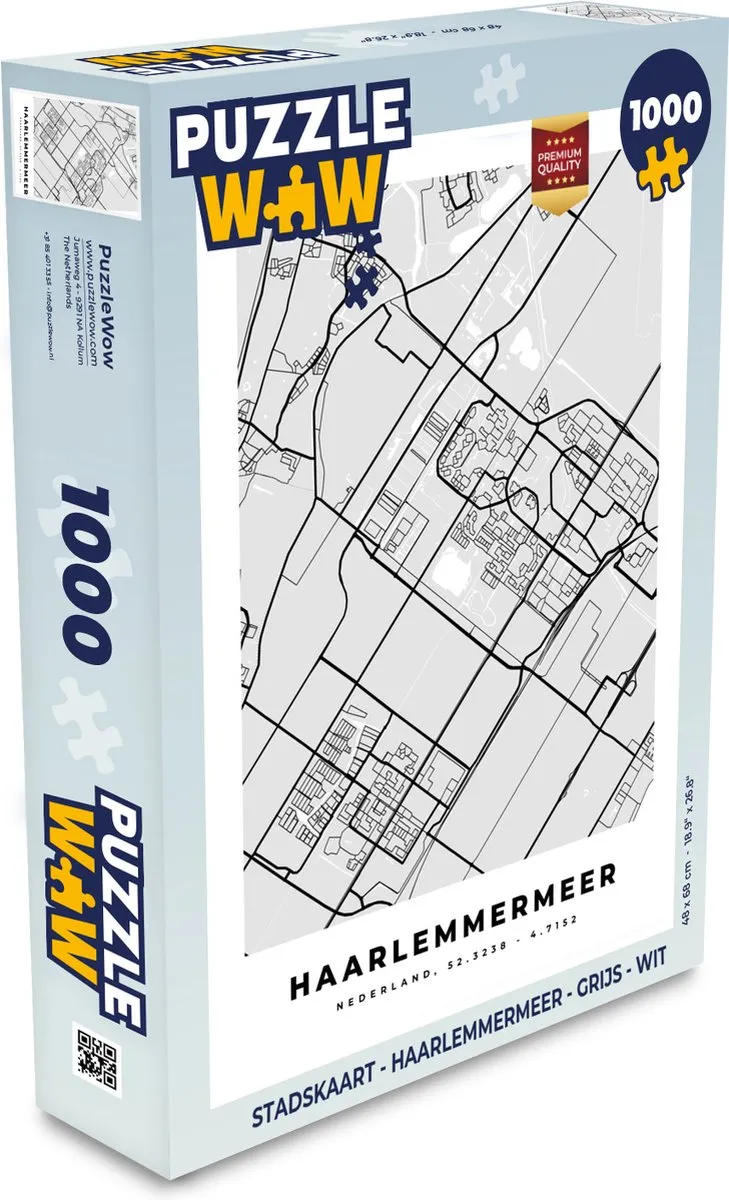 PuzzleWow Haarlemmermeer Legpuzzel 1000 Stuks