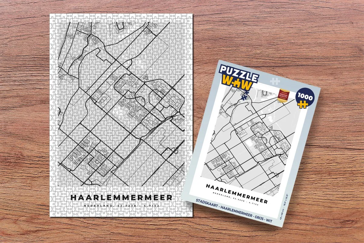 PuzzleWow Haarlemmermeer Legpuzzel 1000 Stuks - Multicolor