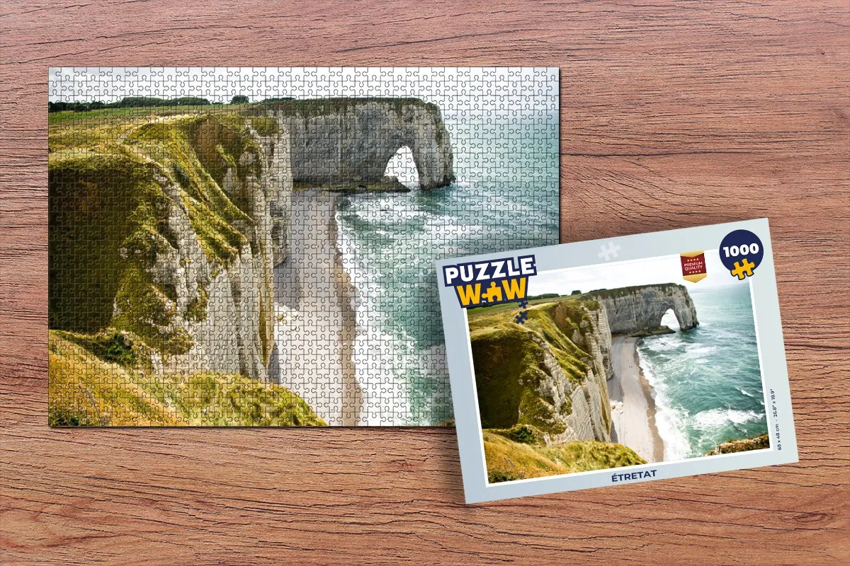 PuzzleWow Étretat Legpuzzel 1000 Stuks - Multicolor