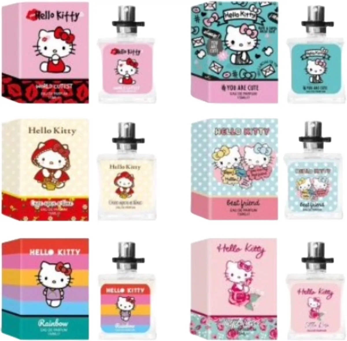 Hello Kitty Kinderparfumset 6x15ml