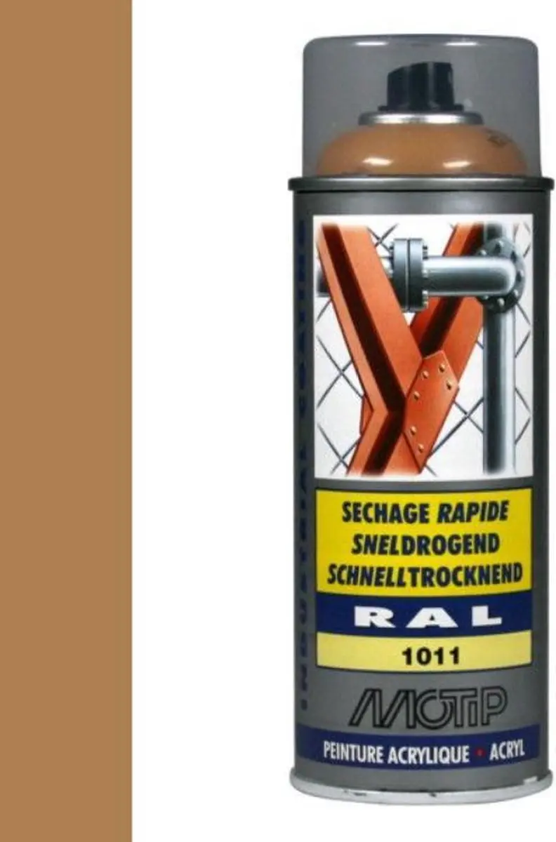 Motip industrial acryllak hoogglans RAL 1011 beige-bruin