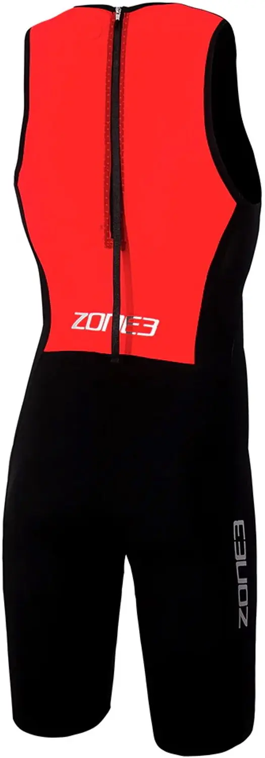 Zone3 Heren Streamline Shorty Swim - Zwart/Rood - afbeelding 3 van 6