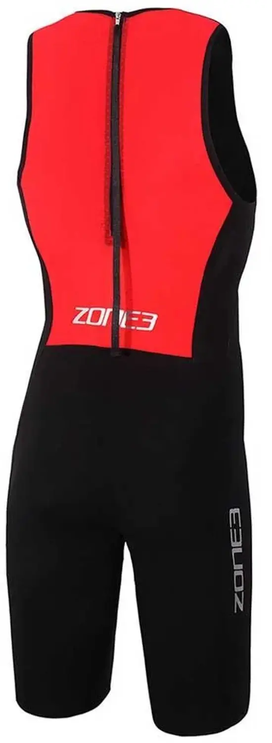 Zone3 Heren Streamline Shorty Swim - Zwart/Rood - afbeelding 6 van 6