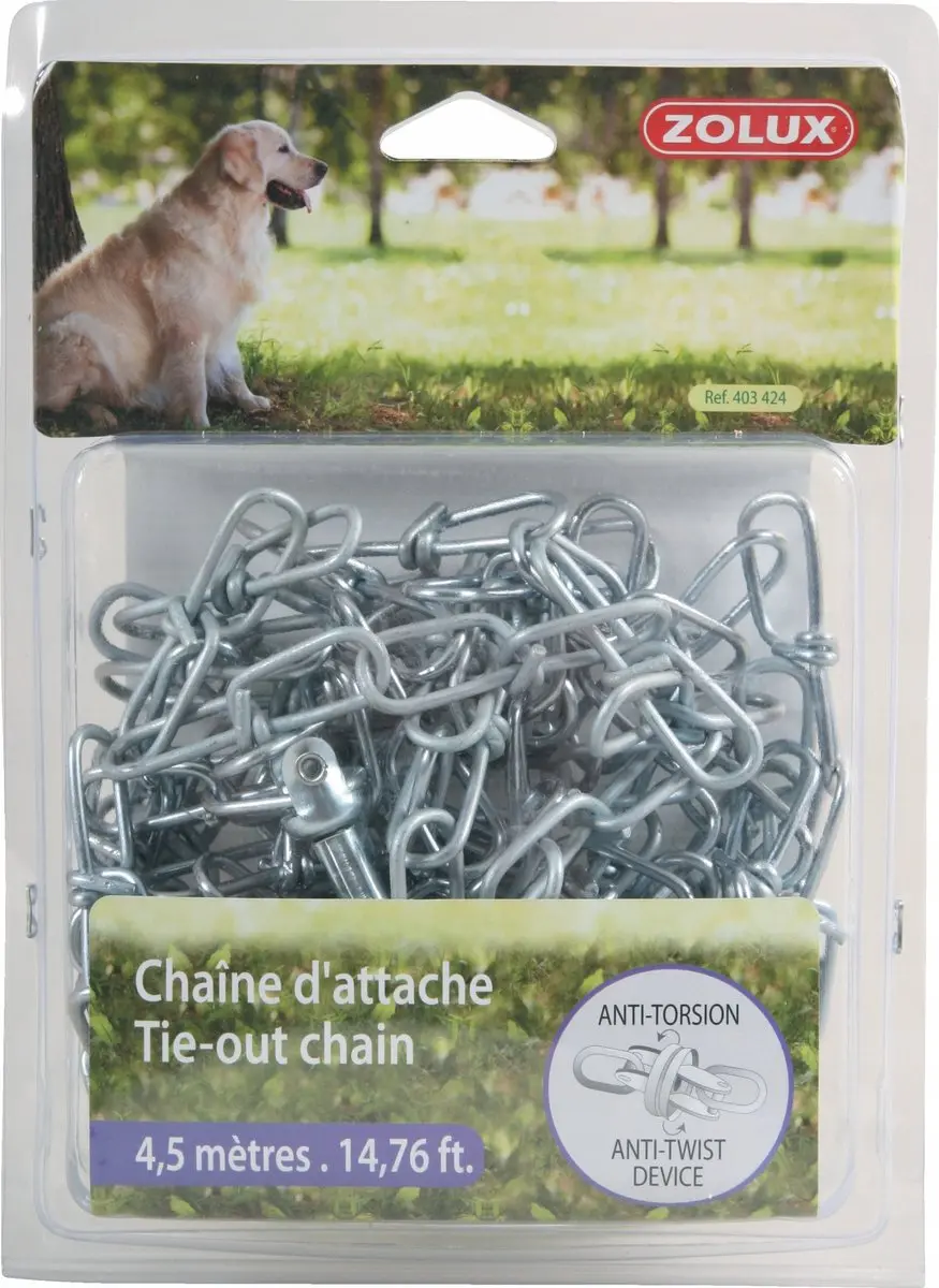 Zolux Hondenlijn Ketting 4,5m