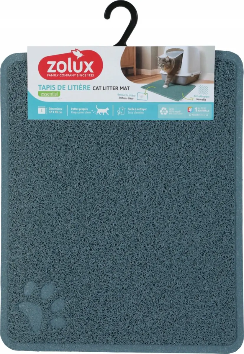 Zolux Kattenbakmat Blauw 37x45 cm