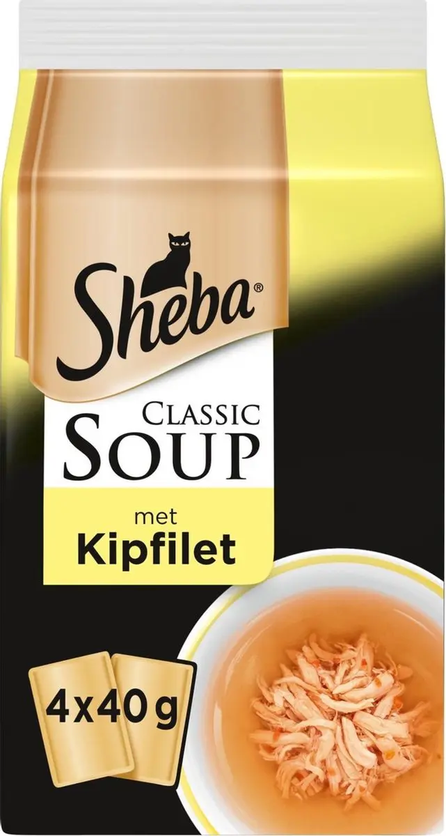 Sheba Soups Kip Multipack 4 x 40 gr