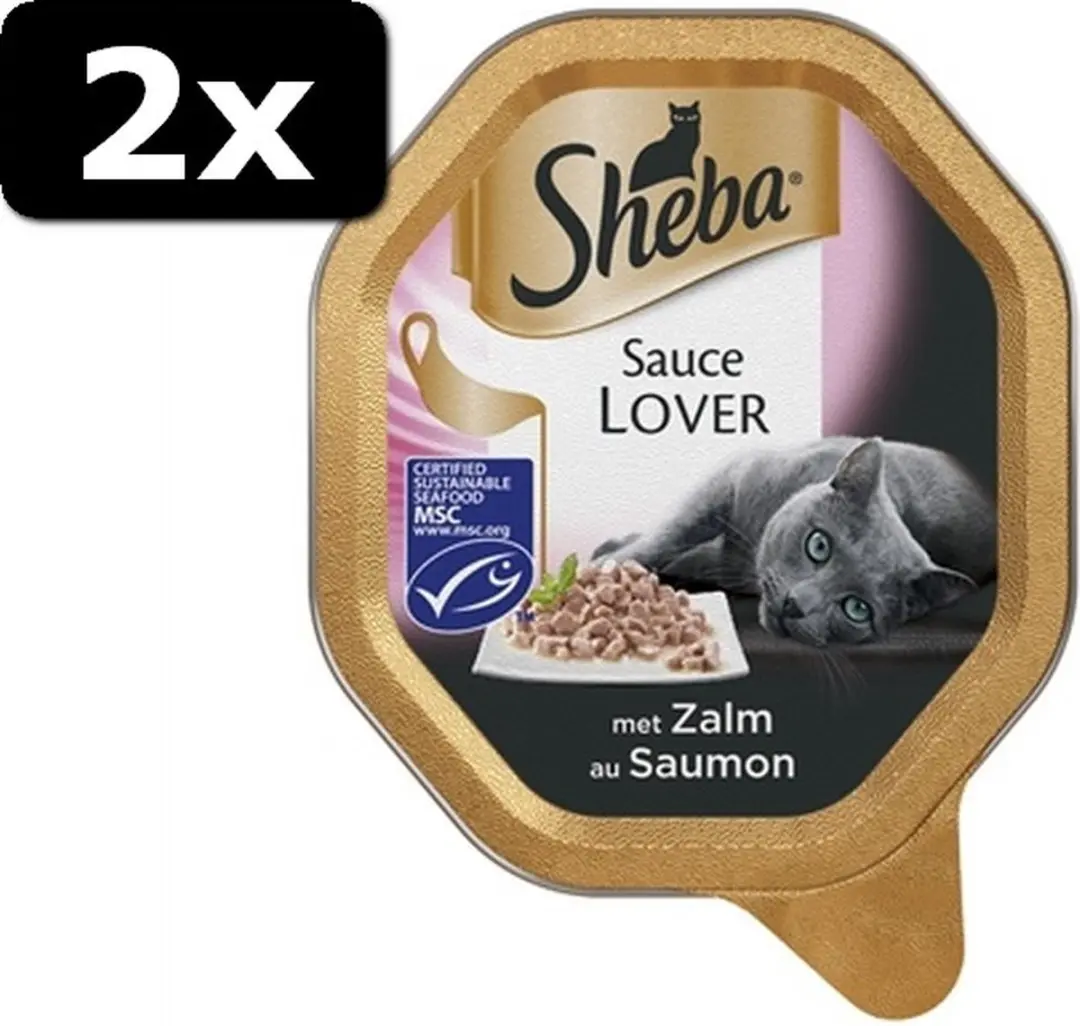 2x SHEBA ALU SAUCE LOVERS ZALM 22X85GR