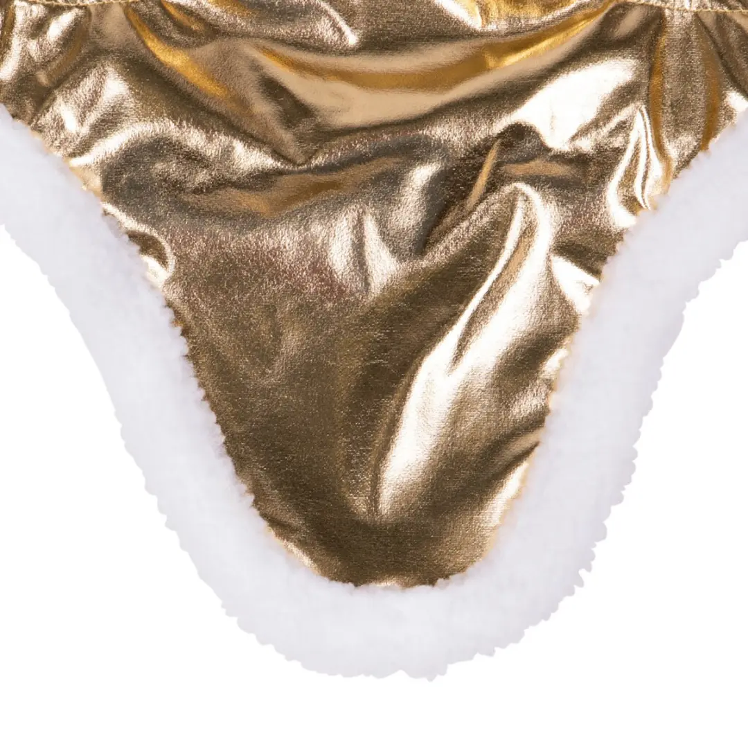 QHP Oornetje Santa Goud - Maat Full - afbeelding 3 van 3