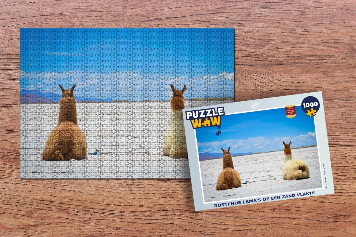 PuzzleWow Dieren Zand Legpuzzel 1000 Stuks - Multicolor