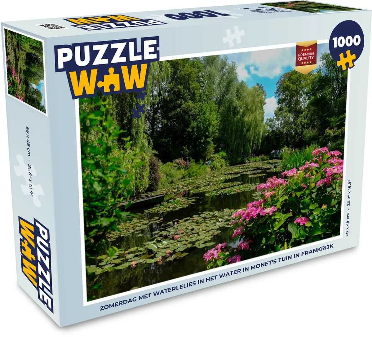 PuzzleWow Legpuzzel Monet Zomerdag 1000 Stuks - Multicolor