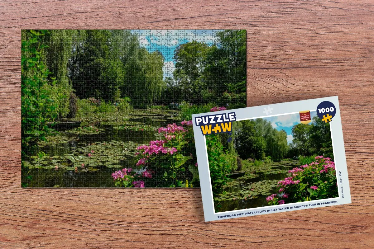 PuzzleWow Legpuzzel Monet Zomerdag 1000 Stuks