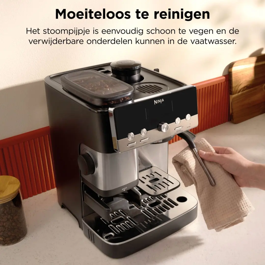 Ninja Luxe Café Mini ES301EU Espressomachine - 1650W - Zwart - afbeelding 3 van 6