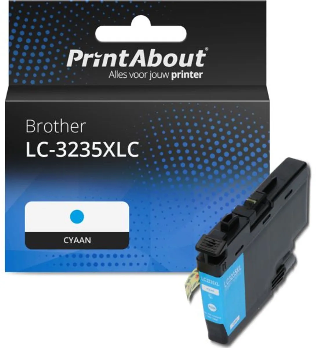 PrintAbout Brother LC-3235XLC Inktcartridge Cyaan - 5500 Pagina's