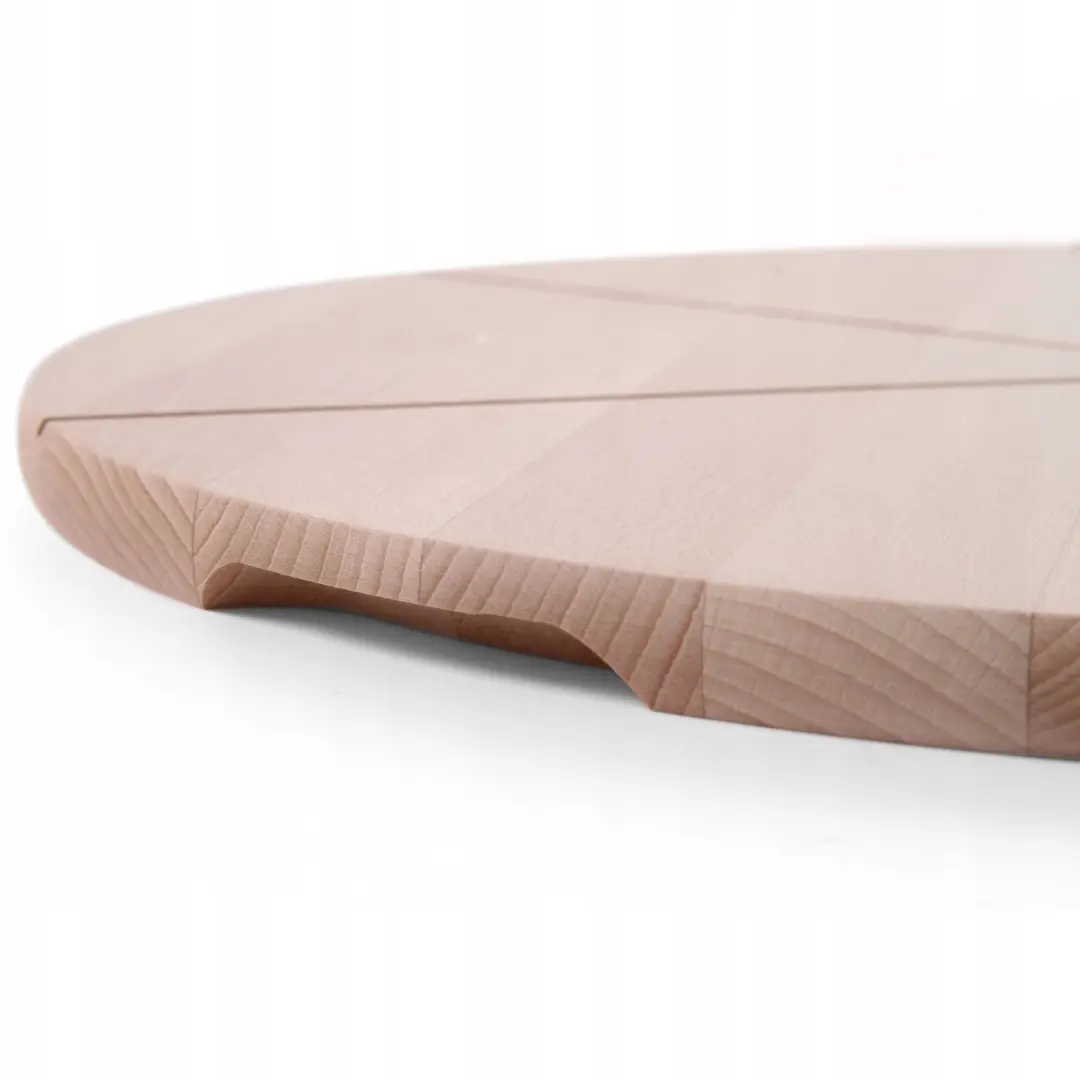 Houten Pizza Serveer- en Snijplank Rond 35cm met Handvat