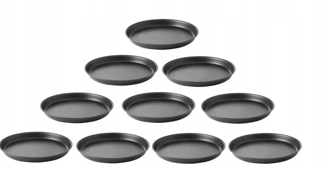10x Pizzavorm 22 cm Blauw Staal Hendi Professioneel