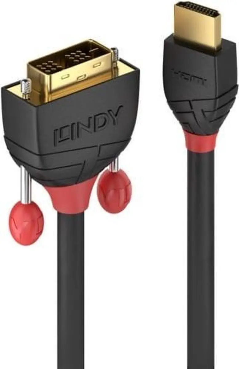 Lindy HDMI naar DVI Adapterkabel 36271 - 1m - Zwart - afbeelding 6 van 6