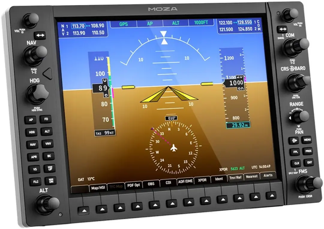 MOZA MGX1000 Instrumentenpaneel - 10,4" IPS - Garmin G1000 - afbeelding 2 van 4