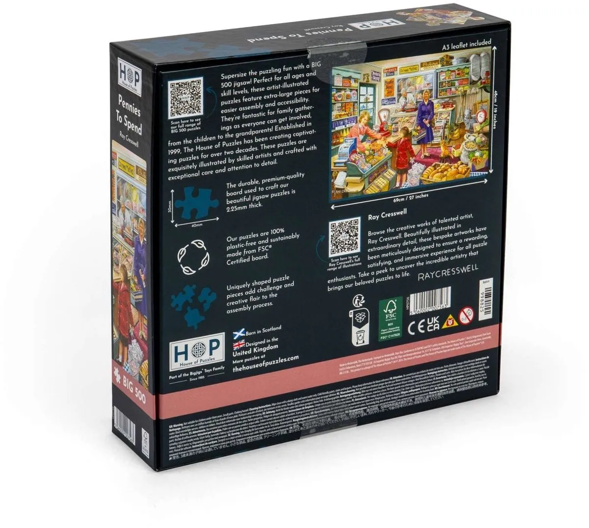 House of Puzzles Legpuzzel Pennies to Spend 500 Stuks - Multicolor