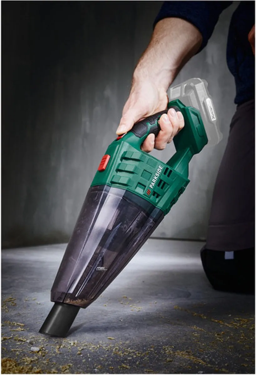 PARKSIDE Accu Stofzuiger 20V - 650ml - Groen/Zwart