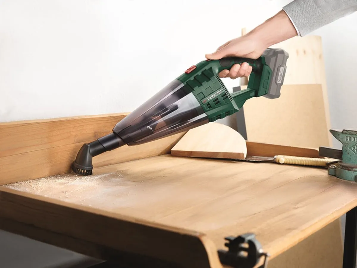 PARKSIDE Accu Stofzuiger 20V - 650ml - Groen/Zwart