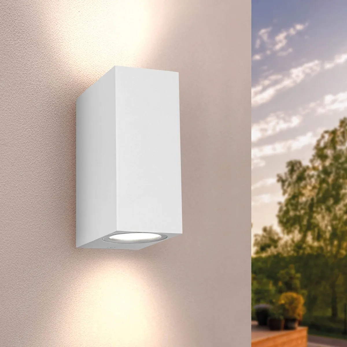 LEDVION LED Wandlamp Cube & Wit 2x0.5W 2700K