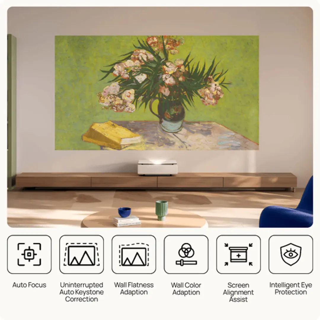 XGIMI MIRA Pro XP06C Projector 4K UHD - 3000 ISO Lumen - Ultra-Short Throw - Beige - afbeelding 4 van 6