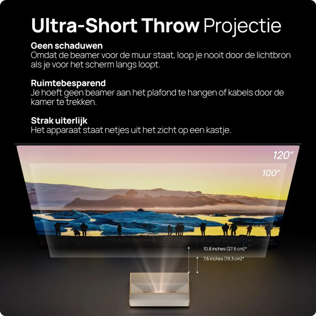 XGIMI MIRA Pro XP06C Projector 4K UHD - 3000 ISO Lumen - Ultra-Short Throw - Beige - afbeelding 6 van 6