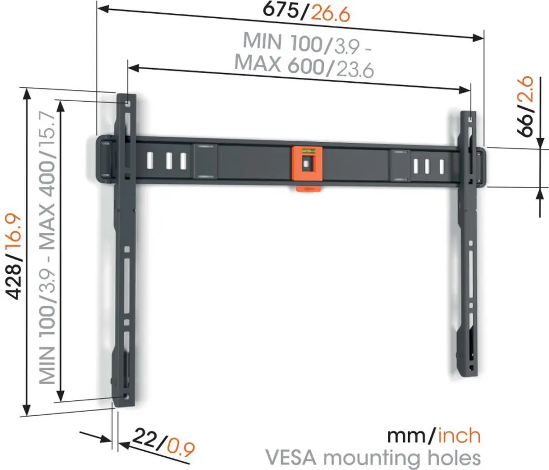 Vogel's TVM 1605 TV-Beugel - Zwart - afbeelding 5 van 6