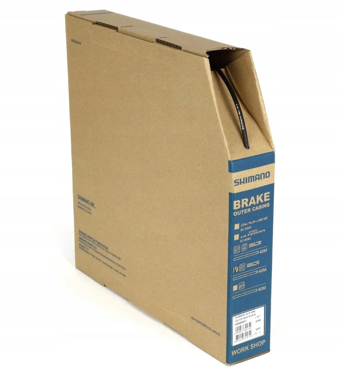 Shimano SLR remkabel mantel 5mm zwart, 1 meter