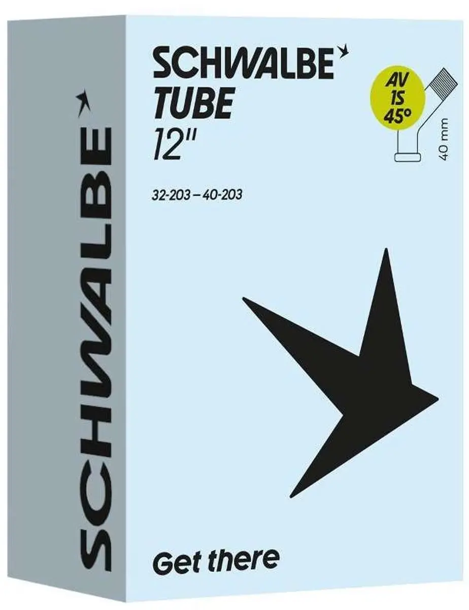 Schwalbe AV1B Light Binnenband 28-355 - Kinderfiets - Auto/Schrader - Zwart - afbeelding 3 van 3