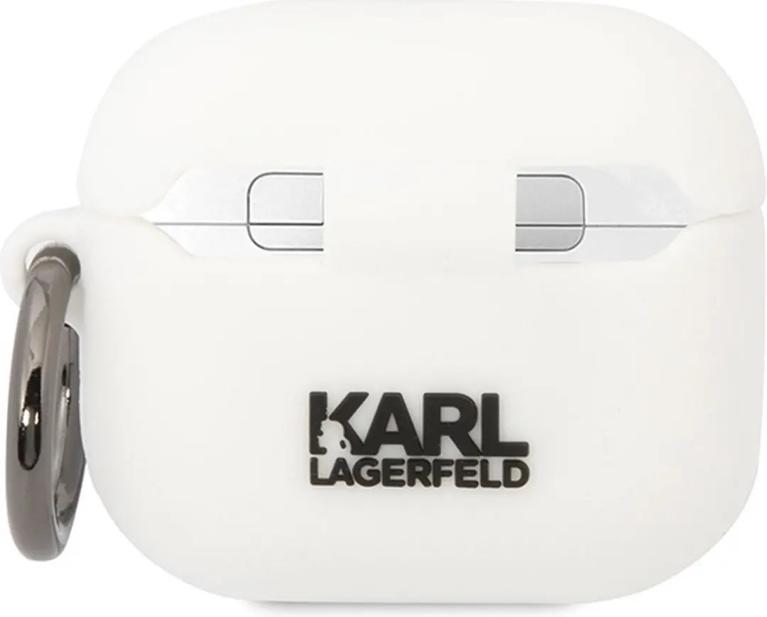 Karl Lagerfeld KLACA3SILKCW Hoesje AirPods Pro 3 - Wit - afbeelding 4 van 4