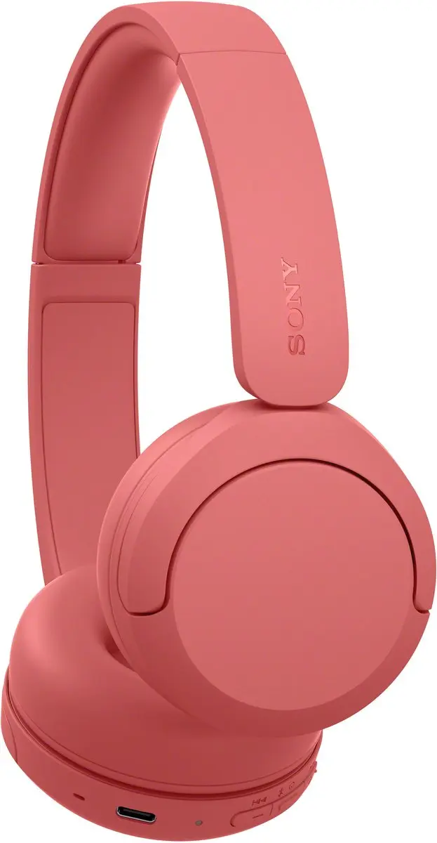 Sony WH-CH535 Draadloze On-Ear Koptelefoon - Koraalrood - afbeelding 5 van 6