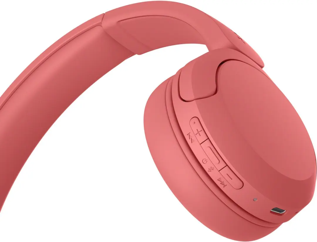 Sony WH-CH535 Draadloze On-Ear Koptelefoon - Koraalrood - afbeelding 4 van 6