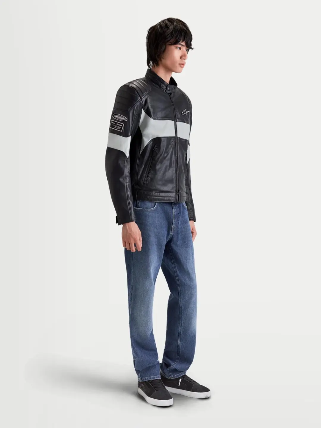 Alpinestars Revern Motorleren Jas - Zwart/Grijs M - afbeelding 5 van 6