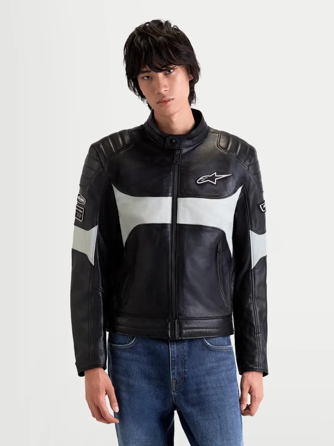 Alpinestars Revern Motorleren Jas - Zwart/Grijs M - afbeelding 6 van 6