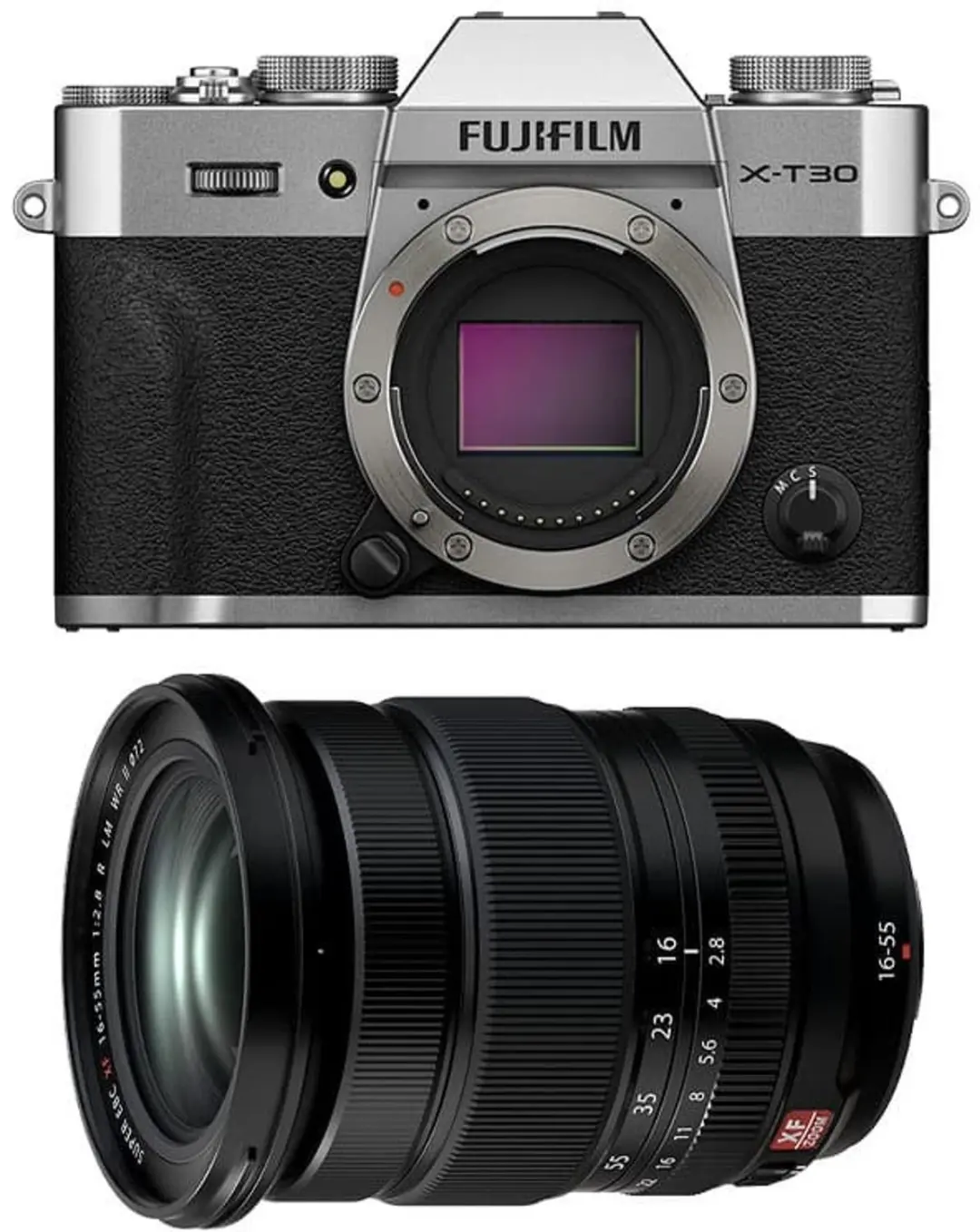 FUJIFILM X-T30 III SILVER + 16-55mm f/2.8 II LM WR II Objektiv