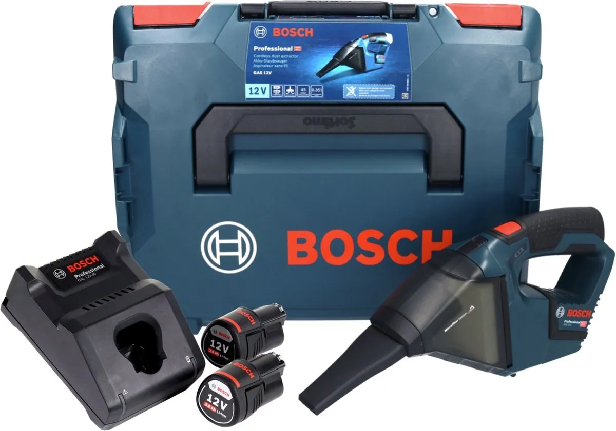 Bosch Professional GAS 12V Kruimelzuiger - 0.35L - 12W
