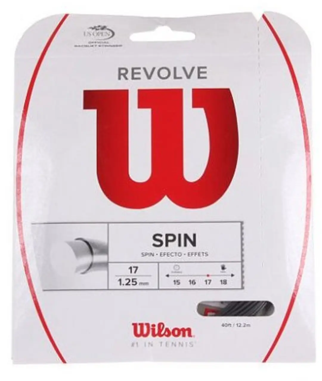 Wilson Tennis Bespanning 1.3mm 12m - Zwart - afbeelding 2 van 2